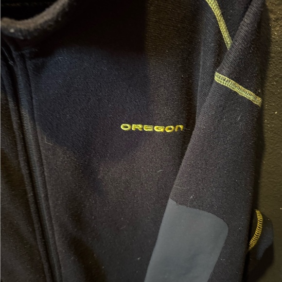 Columbia Oregon Ducks Black Fleece Jacket Size XXL - Picture 2 of 5